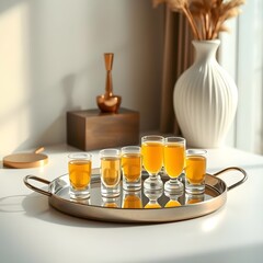 Radiant Glow: Vitamin C Ampoules in Modern Setting