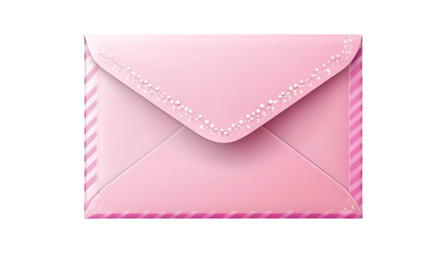 Envelope with Pink Design png