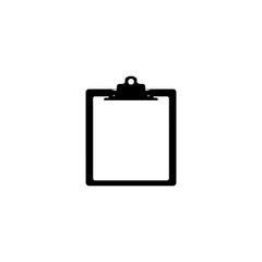 Black Silhouette Clipboard Blank Space Icon 