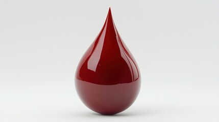 Obraz premium Vibrant Blood Drop with Smooth Surface