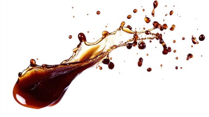 Crisp Soy Sauce Splash with Complex Shapes
