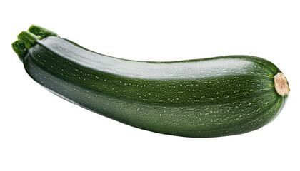 zucchini Isolated On PNG Transparent and White Background 