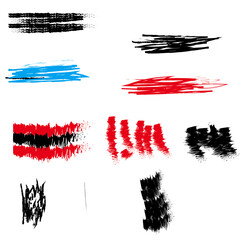 grunge brush strokes