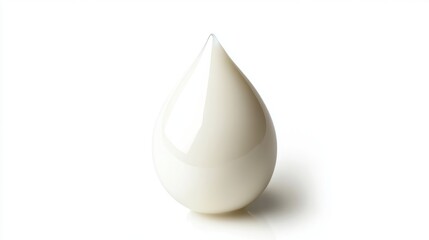 Fototapeta premium Pure Milk Drop Suspended in Mid-Air