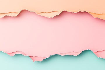 Naklejka premium Vibrant Multi-Layered Torn Paper Effect with Peeling Top Layer, Colorful Playful Design, Ideal for Typography or Custom Branding, Dynamic Visual, Creative Background Concept