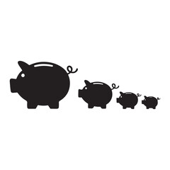 piggy bank and money