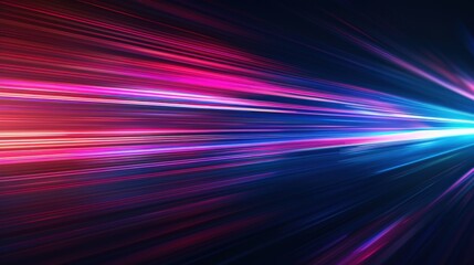 Vibrant abstract light trails in blue and pink