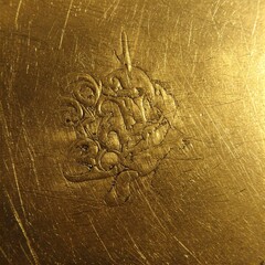 Scratched gold surface with fine etched details(1)