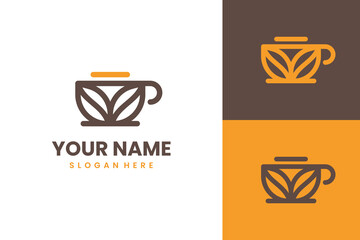 Coffe Tea Logo Design Vector