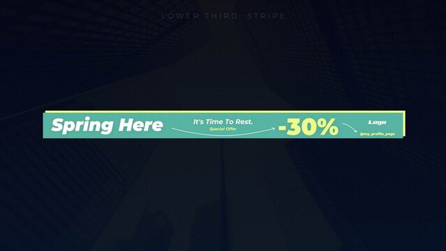 Lower Third: Stripe 09