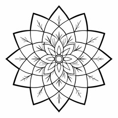 abstract flower vector illustration