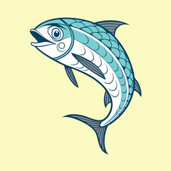 marine fish: Mystic Tide Runner vector Artwork