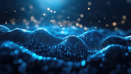 Abstract digital waves