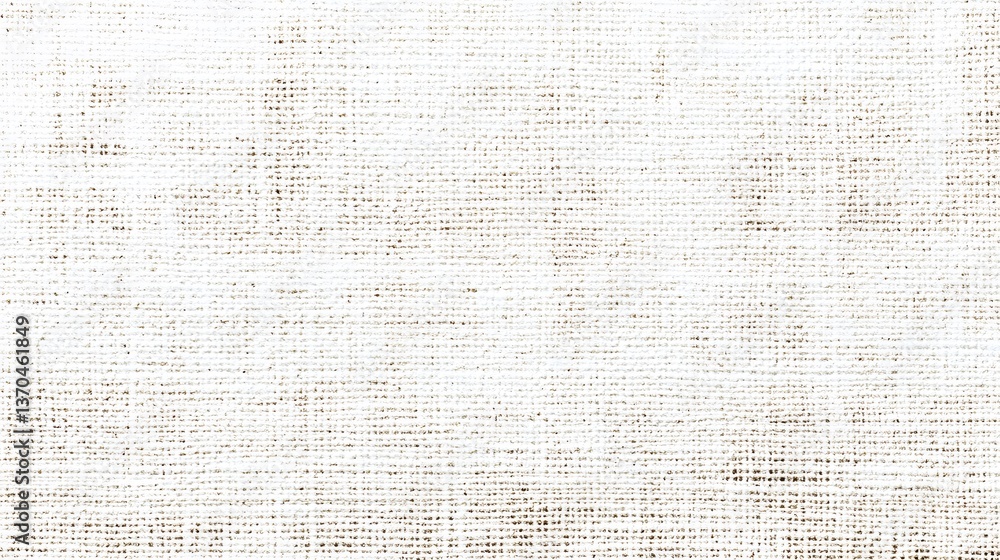 Poster white linen fabric texture seamless pattern background