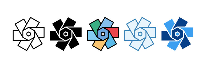 Color Palette  Icon Set Multiple Style Collection