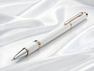 Naklejka premium Modern 3d pen mokup with white background.