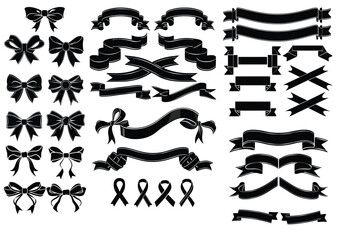 Elegant Ribbon and Bow Elements for Designers