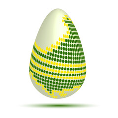 Easter egg on a white background. Egg vector. Egg for design
