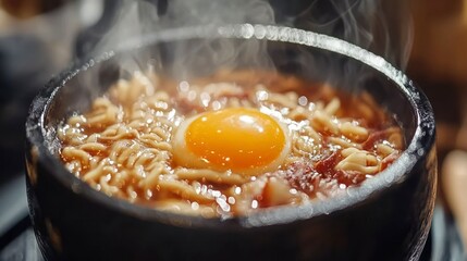 Steaming Ramen Bowl with Egg (1)