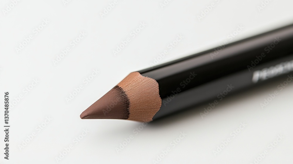 Poster A brown eyeliner pencil with a sharp pointed end