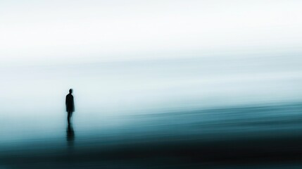 Solitude by the Ocean, Reflective and Tranquil Waters