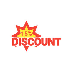 15% off business discount icon png