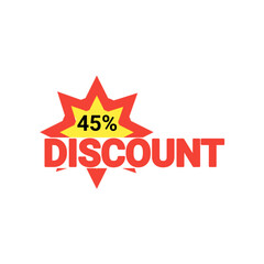 45% business discount icon png