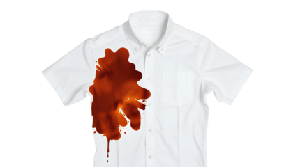 Photo of dirty shirt isolated on transparent background.png