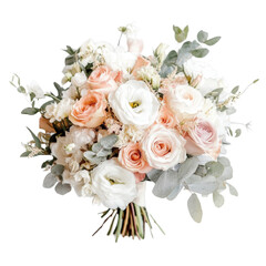 Elegant Floral Symphony: A captivating bouquet of exquisite roses and complementary blooms is expertly arranged, showcasing a delicate array of colors and textures.