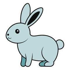 Obraz premium vector illustration of a rabbit