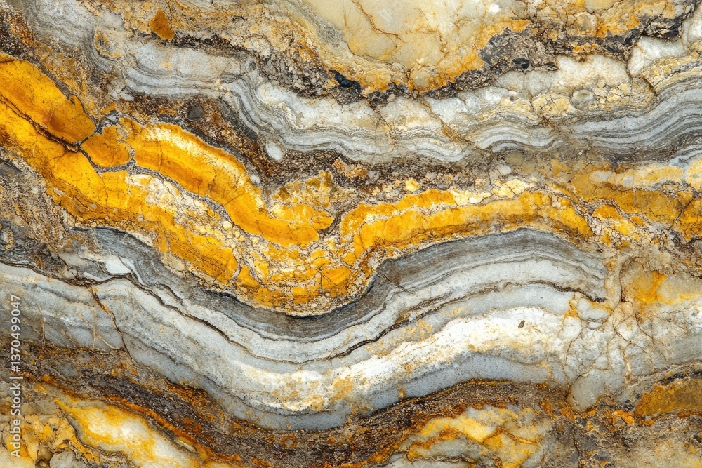 Poster close-up view of a beautifully layered agate stone showcasing intricate patterns and vibrant colors.