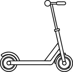 illustration of a kick scooter 