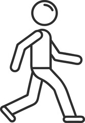 man walking vector illustration 
