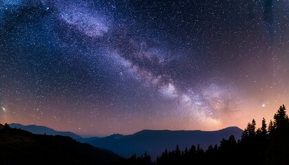 Naklejka premium Find peace in the vastness of the Milky Way. 