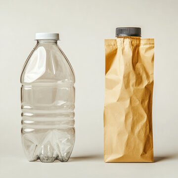 Plastic Bottle vs. Paper Bag