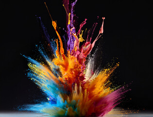 カラフルな絵の具