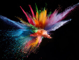 カラフルな絵の具