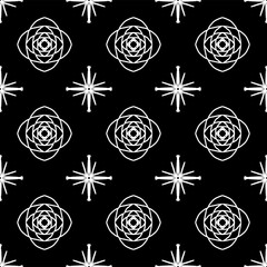 black and white seamless pattern