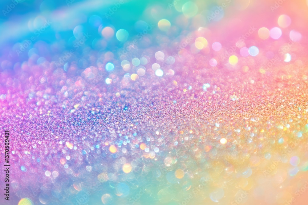 Poster a vibrant. shimmering background of multicolored bokeh lights. creating a dreamy atmosphere perfect 