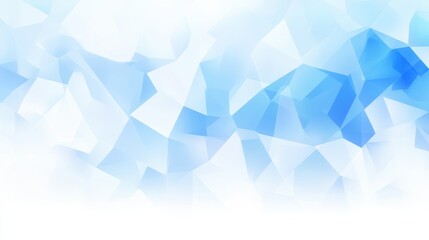 Obraz premium Abstract geometric background in shades of blue, light, and white.