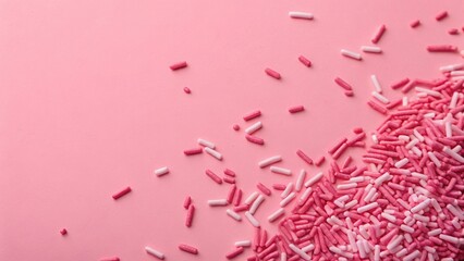 Pink Sprinkles Flat Lay