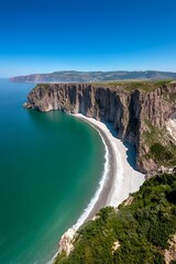 Fototapeta premium Coastal Cliffs, Beach, Ocean View