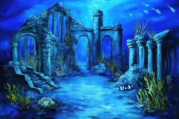 Sunken City Underwater Ruins  Marine Life. (2)