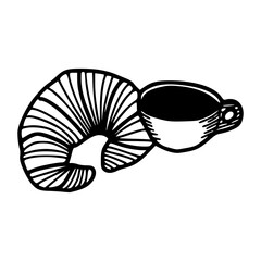 coffee break pastry vector