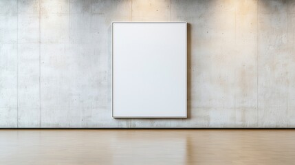 Minimalist White Wall with Soft Light and Blank Digital Platforms Space
