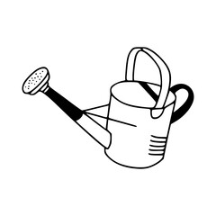 Obraz premium garden watering can outline