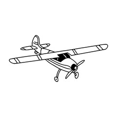 single engine airplane outline