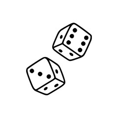 pair of gambling dice graphic