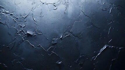 Fototapeta premium Dark Blue Textured Wall Background Abstract Plaster Surface