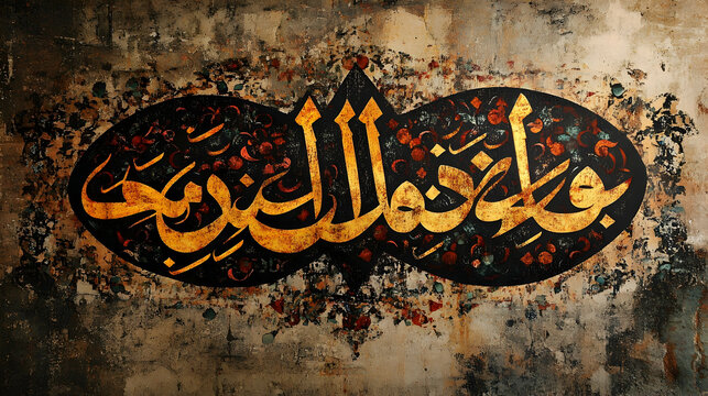 Elegant Islamic Calligraphy Art Al-Rahman